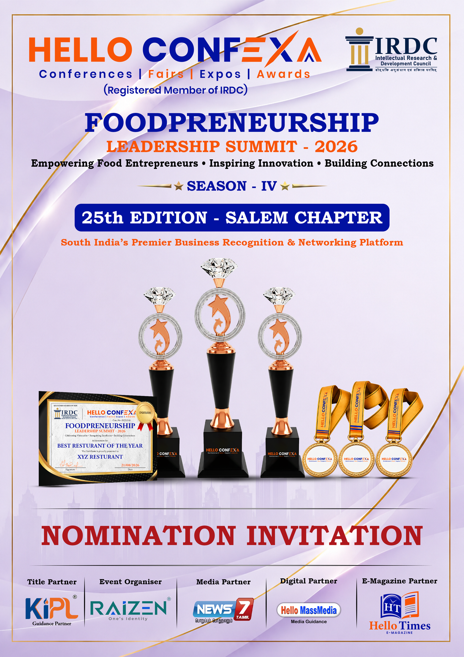 Foodpreneurship Leadership Summit– Hyderabad Chapter